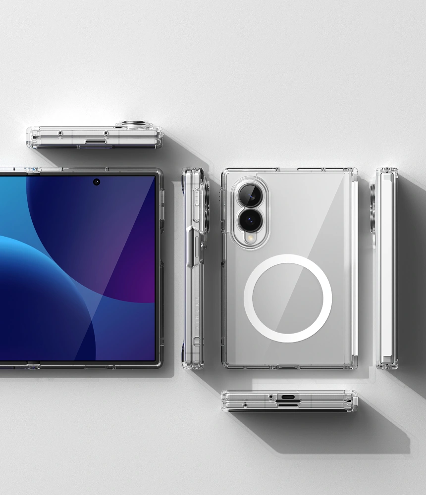 Coque Ringke Fusion Flap Magnetic MagSafe Galaxy Z Fold 8 Transparent — visuel 2