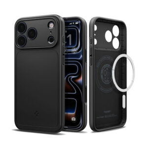 coque thin fit mag magsafe pour iphone 18 pro max spigen noir