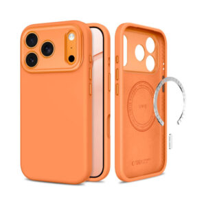 coque uniq magsafe cc pour iphone 18 pro tech protect orange cosmique