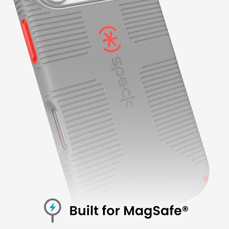 coque iphone 18 pro candyshell grip magsafe speck gris overcast
