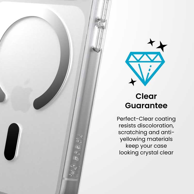 coque iphone 18 pro presidio perfect clear magsafe speck transparent