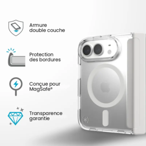 Coque iPhone Duo Speck Presidio Perfect-Clear Fold MagSafe — visuel 2