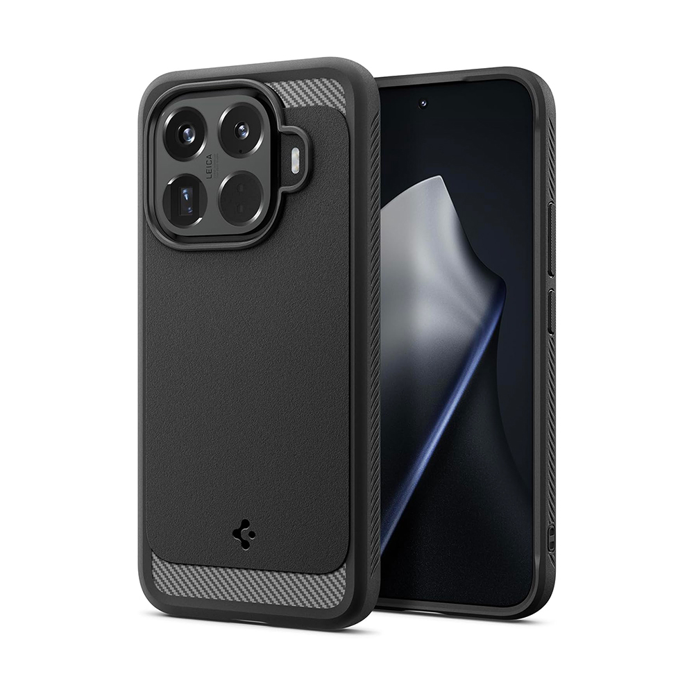 Coque Rugged Armor Spigen pour Xiaomi 15T Pro noir mat