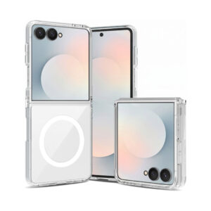 coque samsung galaxy z flip 8 flexair hybrid magsafe tech protect transparent