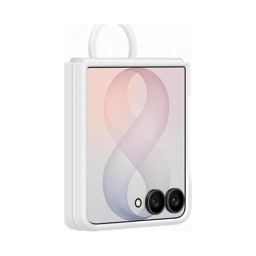 coque samsung galaxy z flip 8 silicone ring magnet samsung blanc
