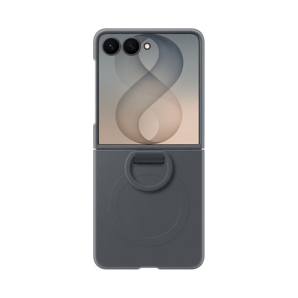 coque samsung galaxy z flip 8 silicone ring magnet samsung noir