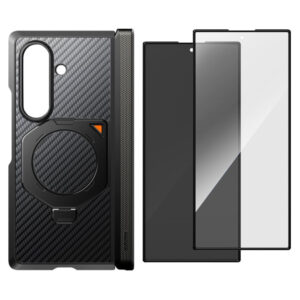 coque samsung galaxy z fold 8 ultra ub aero magsafe aramide supcase noir + 2 verres