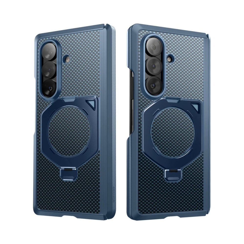 coque samsung galaxy z fold 8 ultra ub aero magsafe aramide supcase bleu + 2 verres