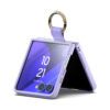 coque samsung galaxy z flip 8 gold ring mercury violet