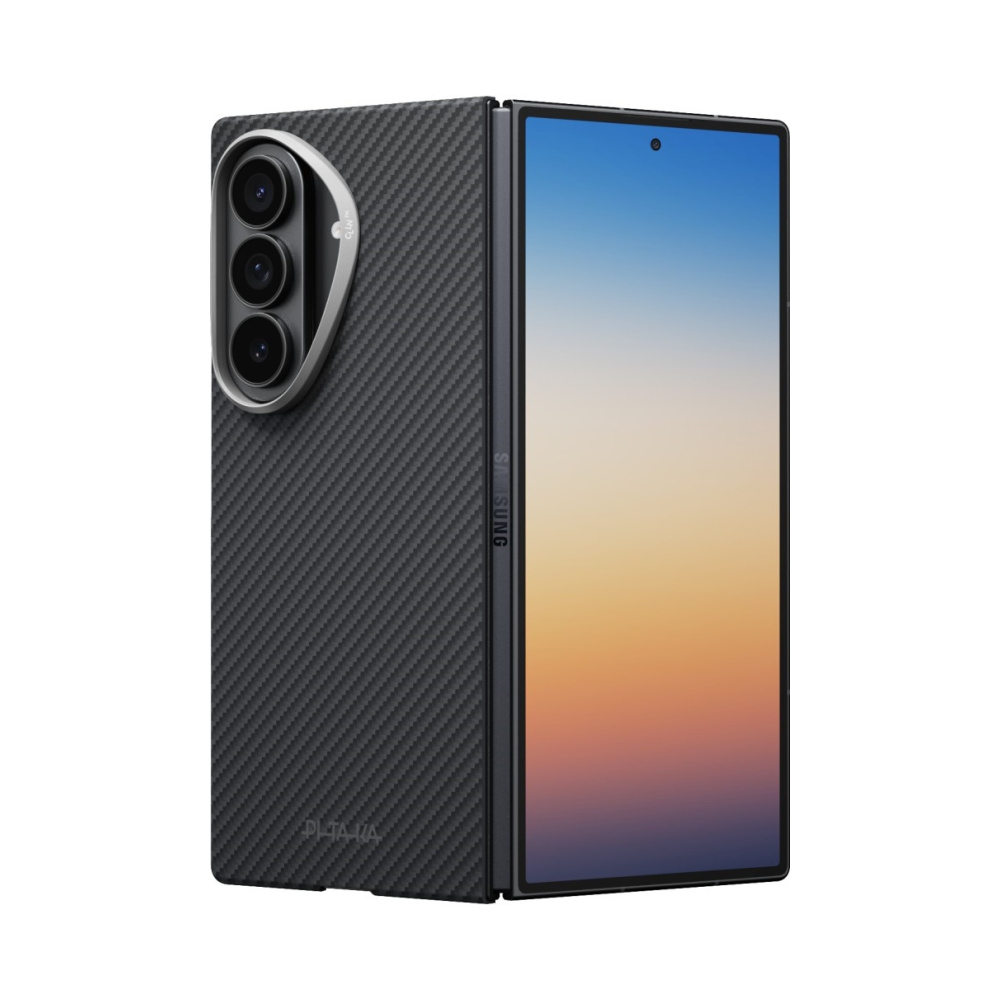 coque samsung galaxy z fold 8 ultra edge case pitaka noir et gris