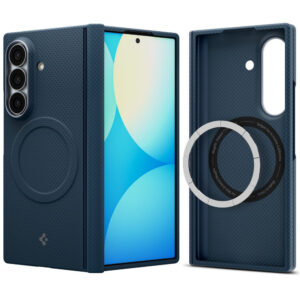 coque samsung galaxy z fold 8 ultra airskin aramid magsafe spigen bleu marine