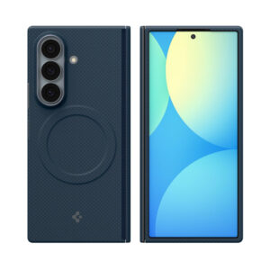 coque samsung galaxy z fold 8 ultra airskin aramid magsafe spigen bleu marine