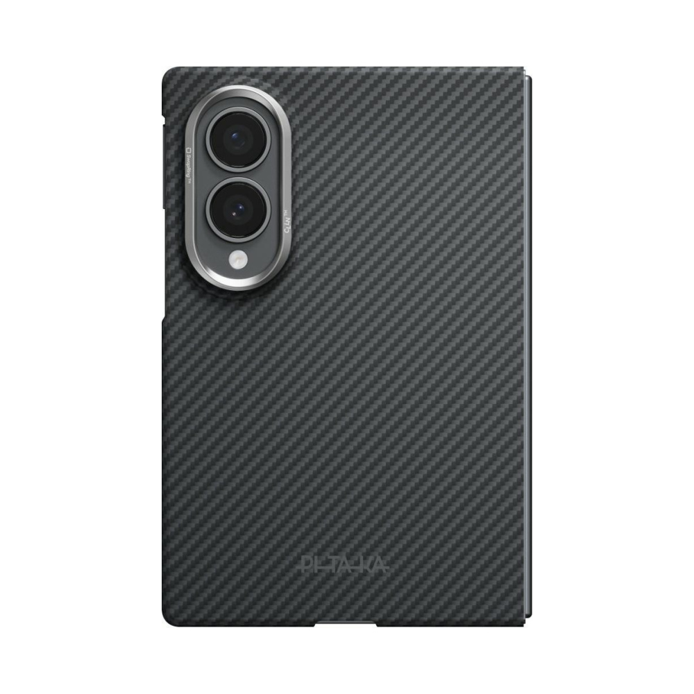 coque samsung galaxy z fold 8 edge case pitaka noir et gris