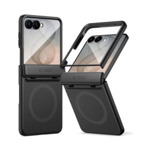 coque samsung galaxy z flip 8 kevlar aura magsafe tech protect noir