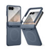 coque samsung galaxy z flip 8 kevlar aura magsafe tech protect bleu marine