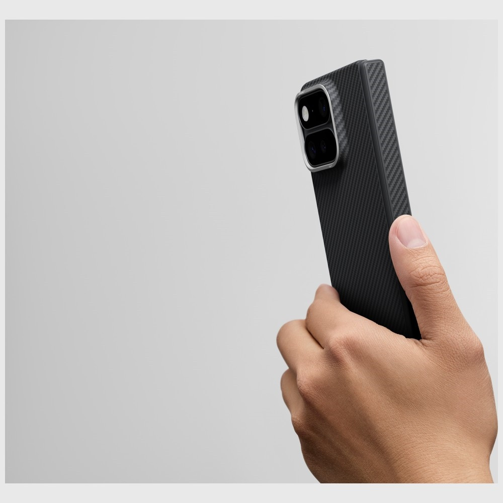 coque google pixel 11 pro fold edge case pitaka noir et gris