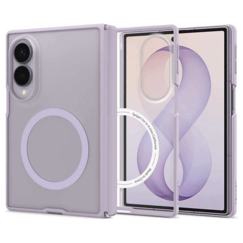 coque samsung galaxy z fold 8 airskin zero magsafe spigen lavande givrée