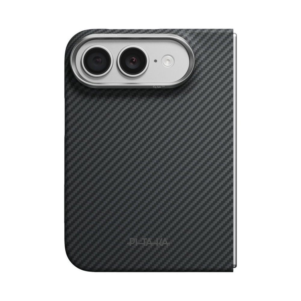 coque iphone duo edge case pitaka noir et gris