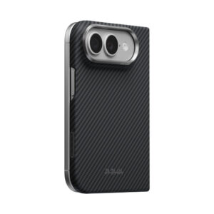 coque iphone duo edge case pitaka noir et gris