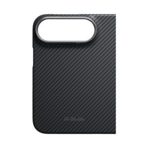coque iphone duo edge case pitaka noir et gris