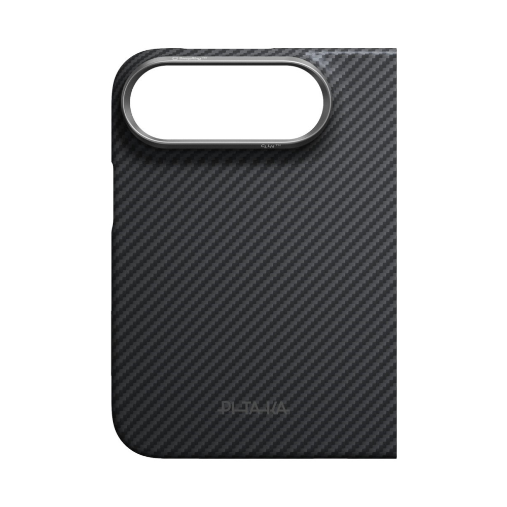 coque iphone duo edge case pitaka noir et gris