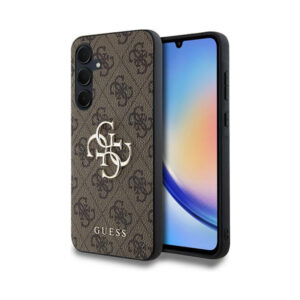 Coque Galaxy A35 5G Guess 4G Big Metal Logo brune