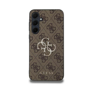 Coque Galaxy A35 5G Guess 4G Big Metal Logo brune — visuel 3