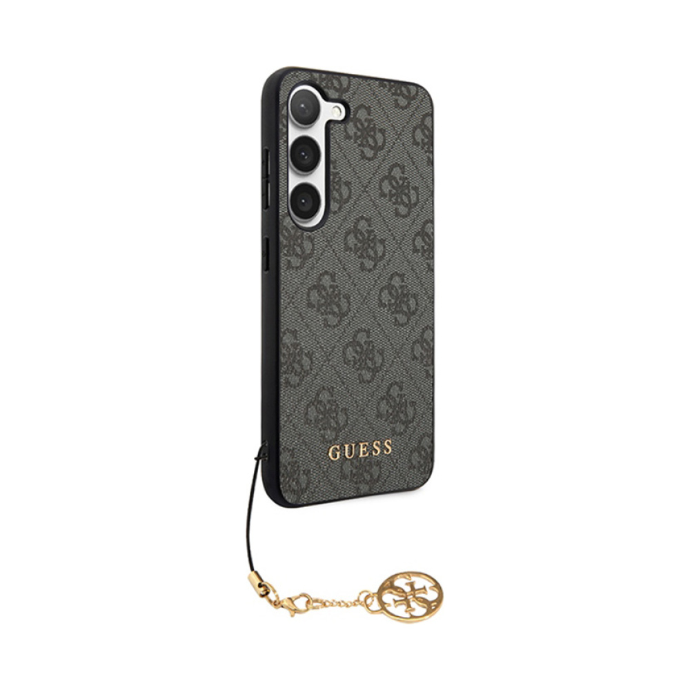 Coque Galaxy A35 5G Guess 4G Charms Collection noire — visuel 4