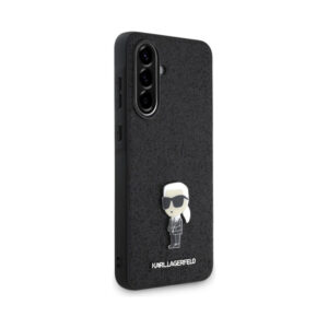 Coque Galaxy A36 5G Karl Lagerfeld Fixed Glitter Ikonik Logo Metal Pin noire — visuel 3