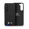 Coque Galaxy A54 5G BMW Leather Hot Stamp Tricolor noire