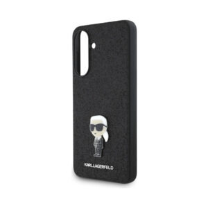 Coque Galaxy A56 5G Karl Lagerfeld Fixed Glitter Ikonik Logo Metal Pin noire — visuel 5