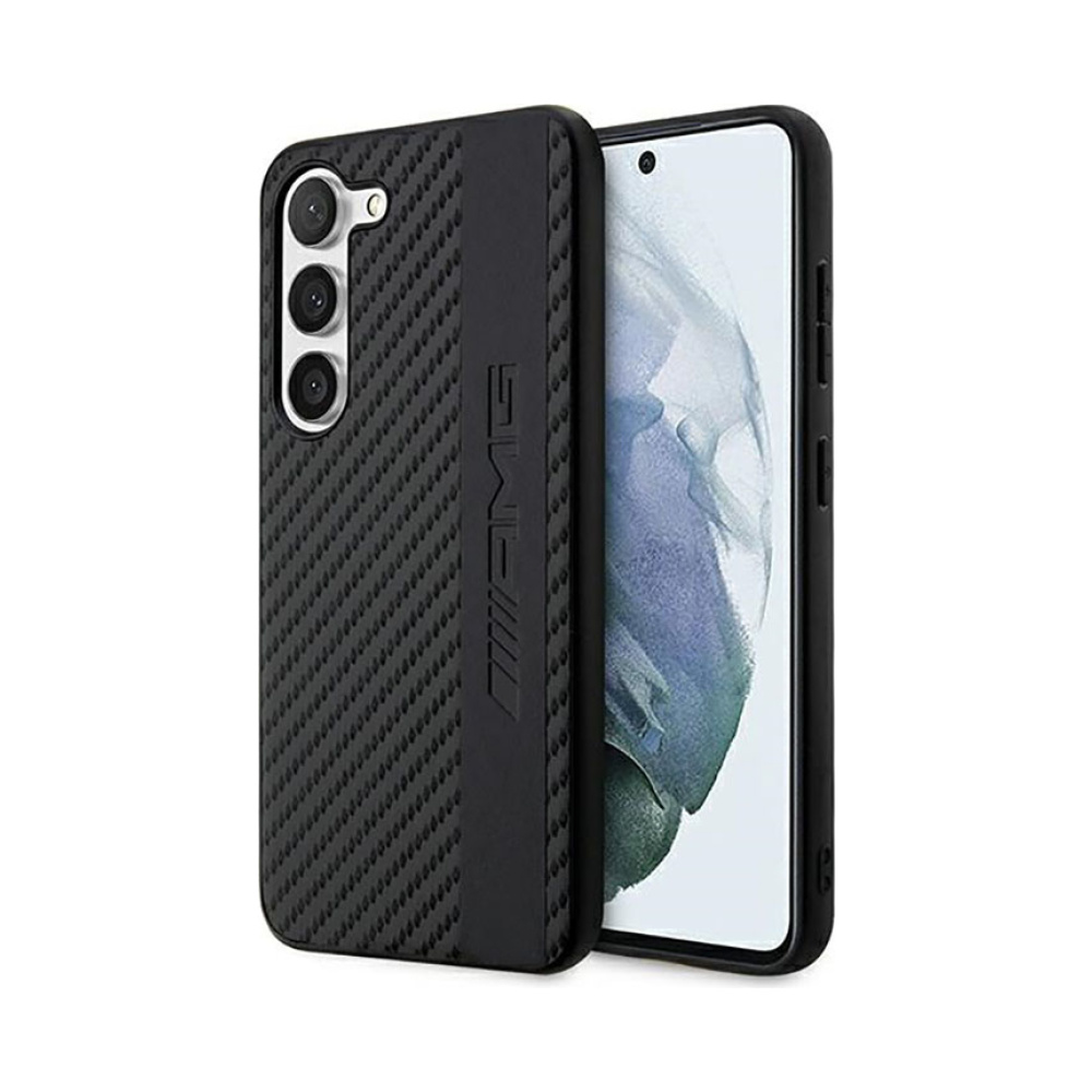 Coque Galaxy S23 AMG Carbon Stripe & Embossed noire