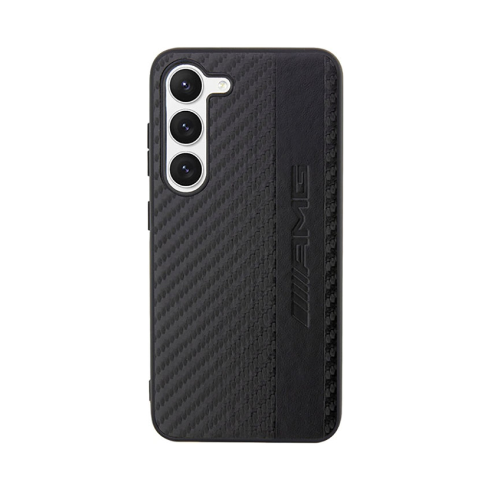 Coque Galaxy S23 AMG Carbon Stripe & Embossed noire — visuel 3