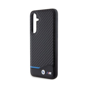 Coque Galaxy S23 FE BMW Leather Carbon Blue Line - Samsung noire — visuel 5