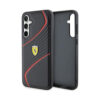 Coque Galaxy S23 FE Ferrari Twist Metal Logo - Samsung noire