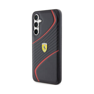 Coque Galaxy S23 FE Ferrari Twist Metal Logo - Samsung noire — visuel 2