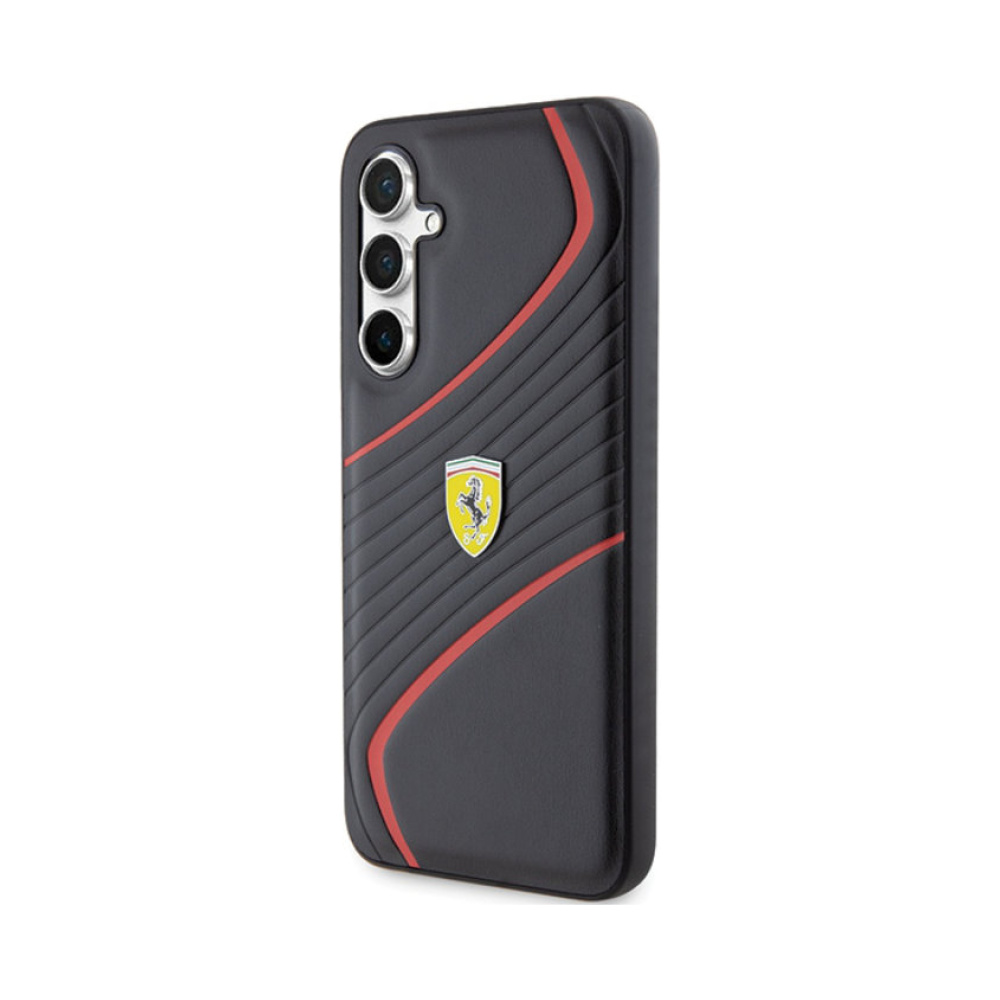 Coque Galaxy S23 FE Ferrari Twist Metal Logo - Samsung noire — visuel 2