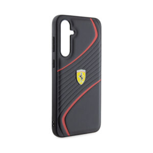 Coque Galaxy S23 FE Ferrari Twist Metal Logo - Samsung noire — visuel 4