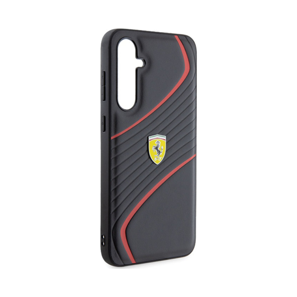 Coque Galaxy S23 FE Ferrari Twist Metal Logo - Samsung noire — visuel 4