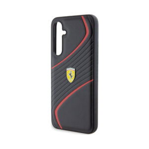 Coque Galaxy S23 FE Ferrari Twist Metal Logo - Samsung noire — visuel 5