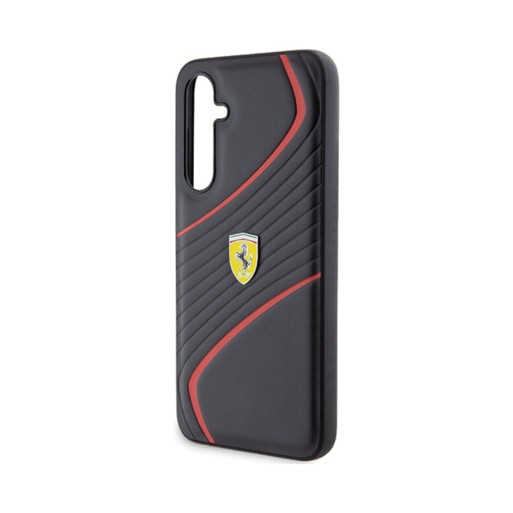 Coque Galaxy S23 FE Ferrari Twist Metal Logo - Samsung noire — visuel 5