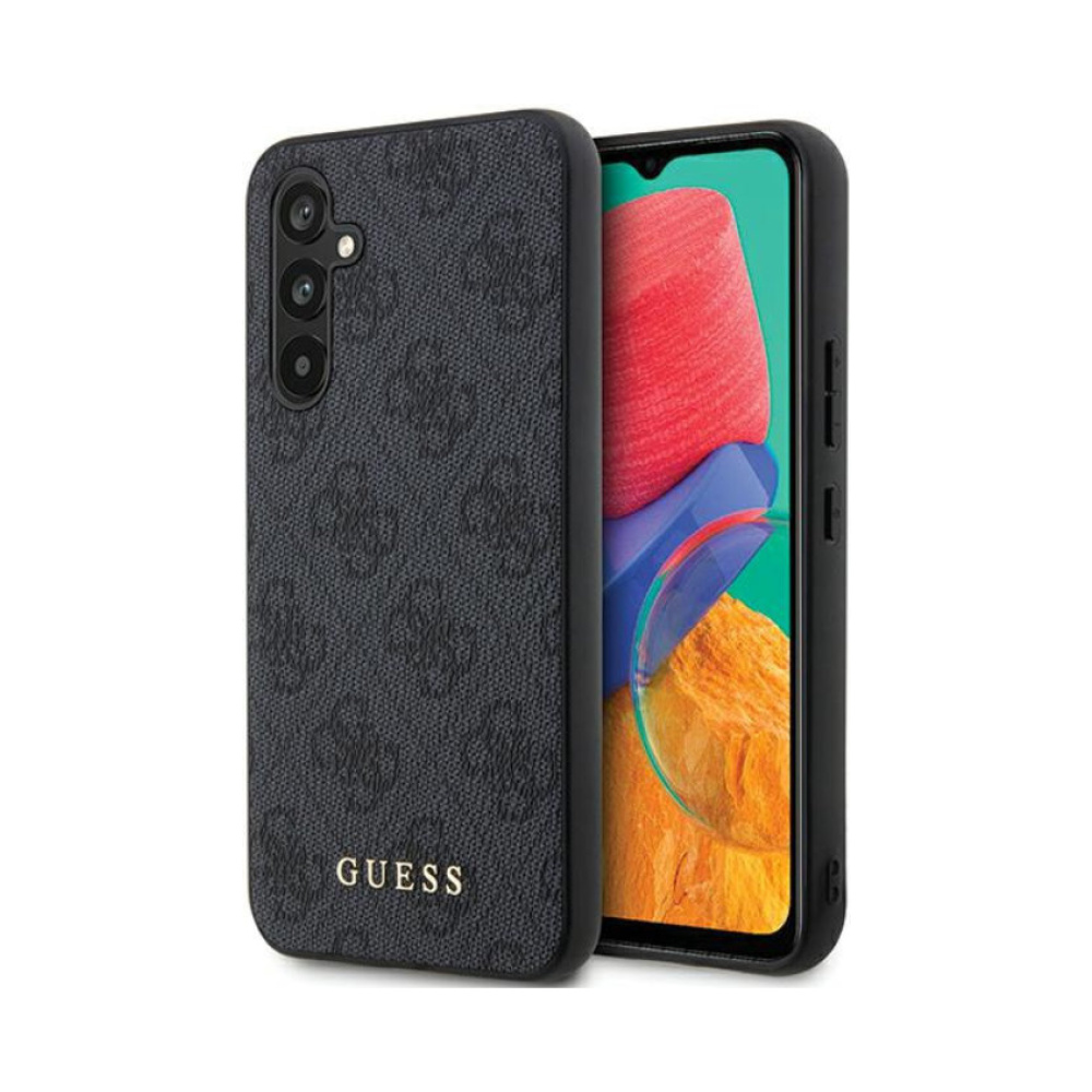 Coque Galaxy S23 FE Guess 4G Metal Gold Logo - Samsung grise