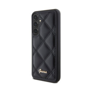 Coque Galaxy S23 FE Guess Quilted Metal Logo - Samsung noire — visuel 2