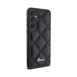 Coque Galaxy S23 FE Guess Quilted Metal Logo - Samsung noire — visuel 3
