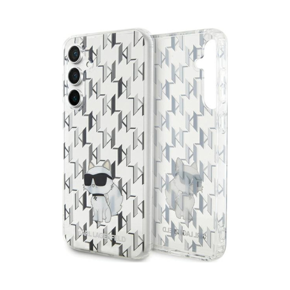 Coque Galaxy S23 FE Karl Lagerfeld Monogram Choupette - Samsung transparente