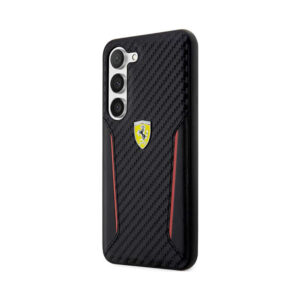 Coque Galaxy S23+ Ferrari Carbon Contrast Edges noire — visuel 2