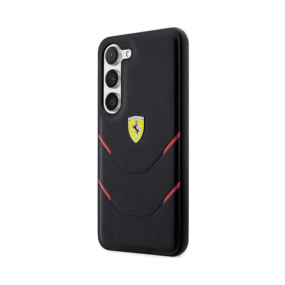 Coque Galaxy S23 Ferrari Hot Stamp Lines noire — visuel 2