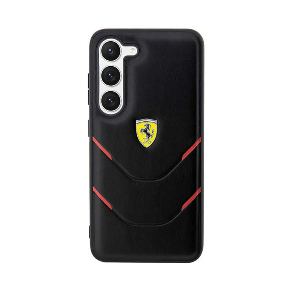Coque Galaxy S23 Ferrari Hot Stamp Lines noire — visuel 3