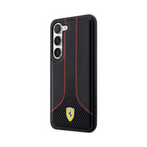 Coque Galaxy S23 Ferrari Perforated 296P Collection noire — visuel 2