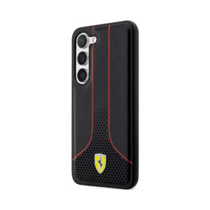 Coque Galaxy S23+ Ferrari Perforated 296P Collection noire — visuel 2